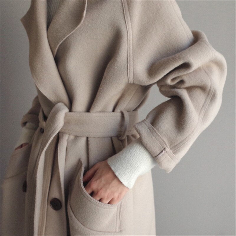Clara™ - Women's Wool Trench Coat