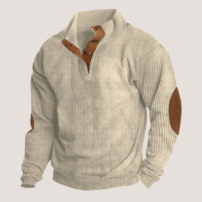 Edoardo - Corduroy Sweatshirt with Collar