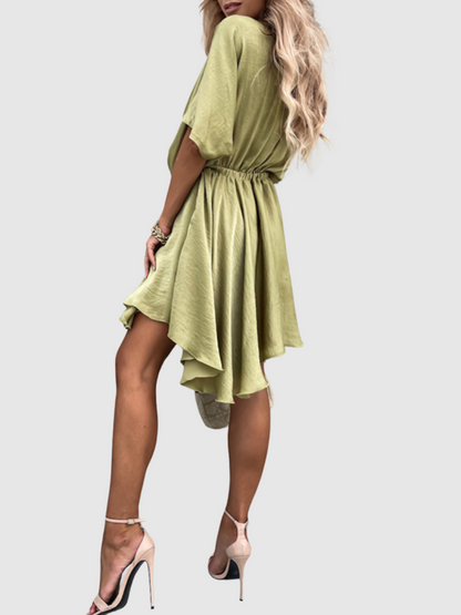 Meadow™ | Silk Wrap Mini Dress