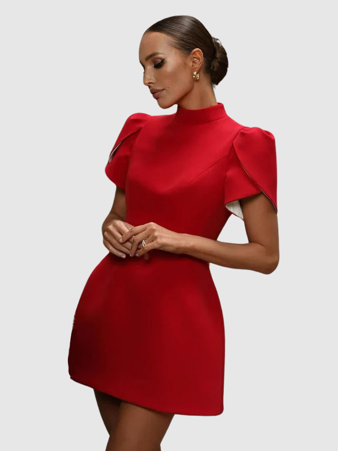 Zelinda™ | Mini dress with petal sleeves