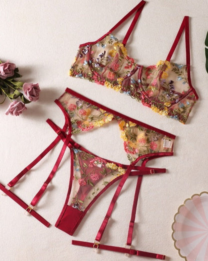 Claire™ | 3-Piece French Lingerie Set