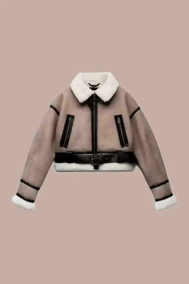 Merel™ | Fashionable leather jacket for women