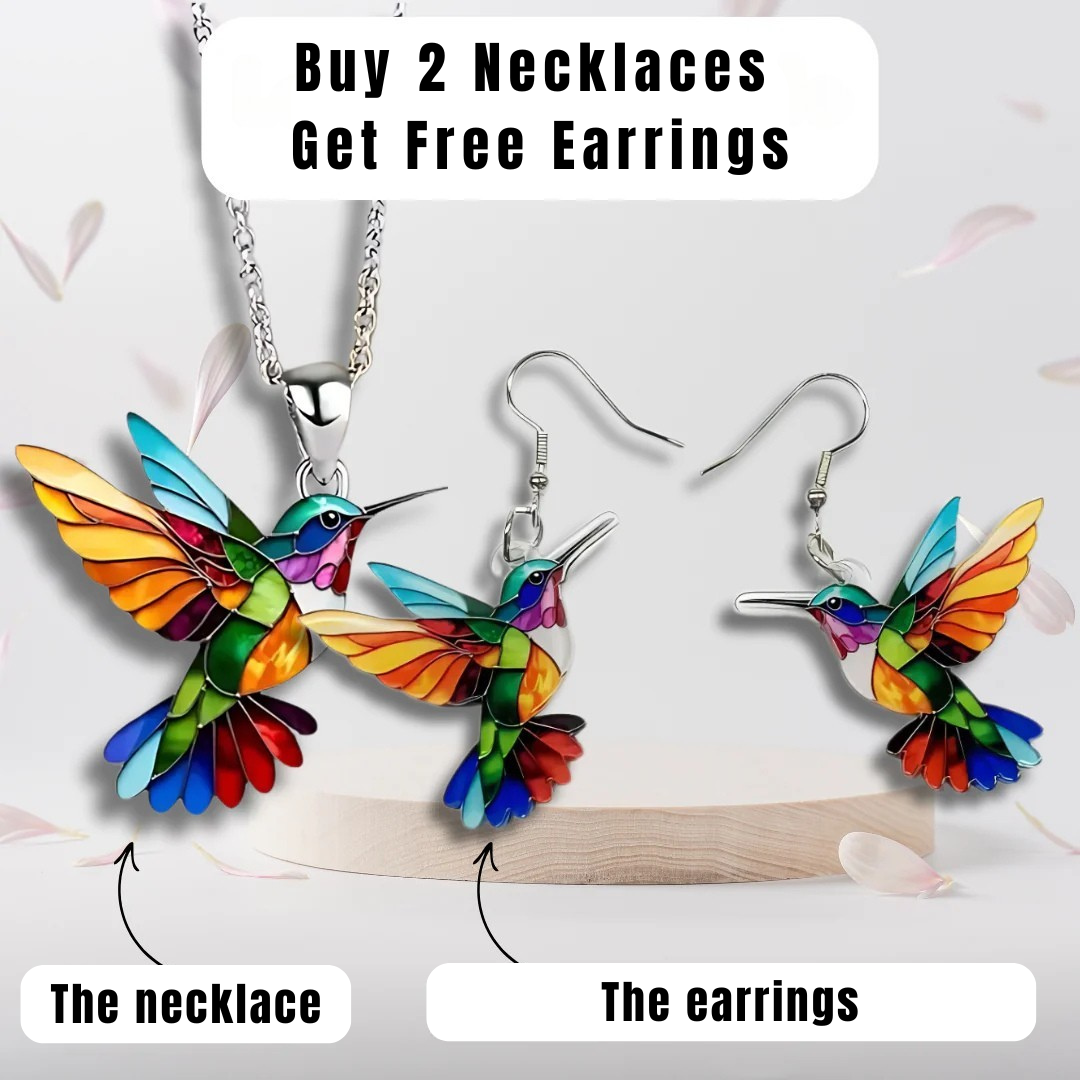 Aurea™ | Beautiful hummingbird Design Necklace