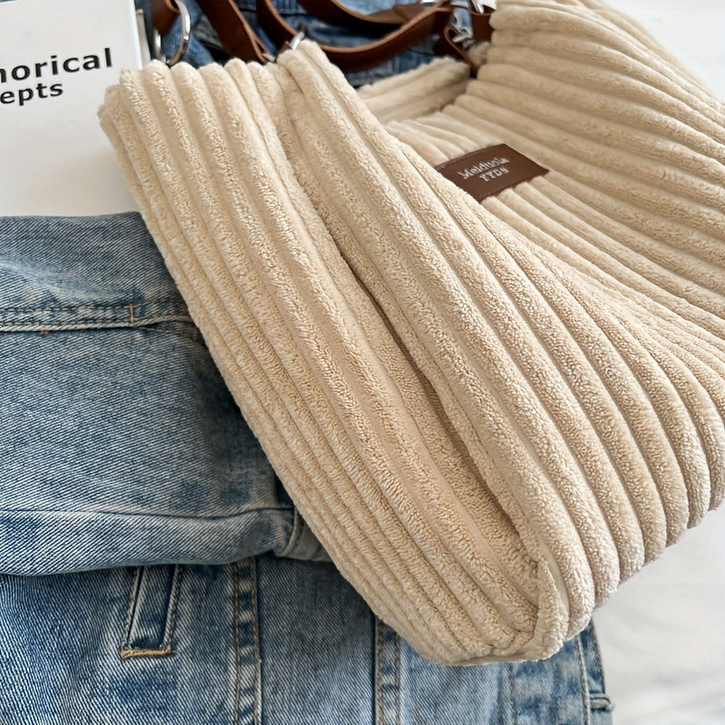 Harper - Soft corduroy shoulder bag