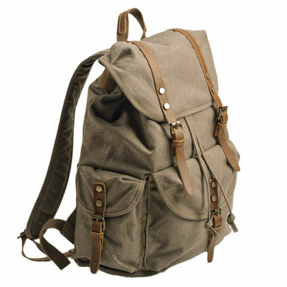 Military Canvas Backpack | INTERLAKEN