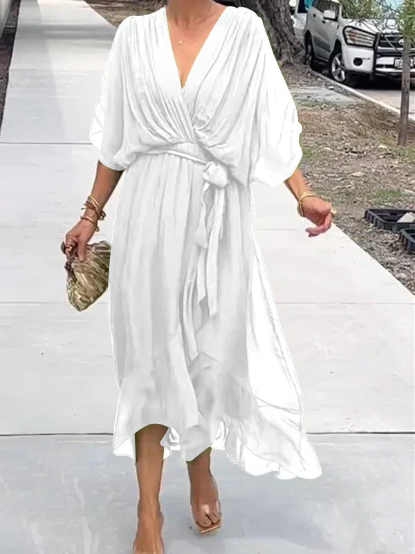 Monica™ | Women’s V-Neck Chiffon Dress
