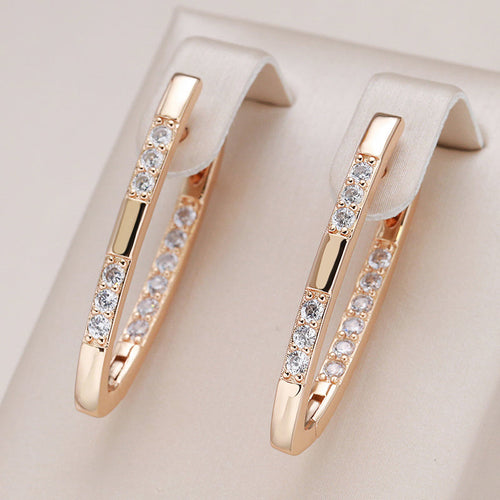 Josie - 18-carat gold-plated long earrings